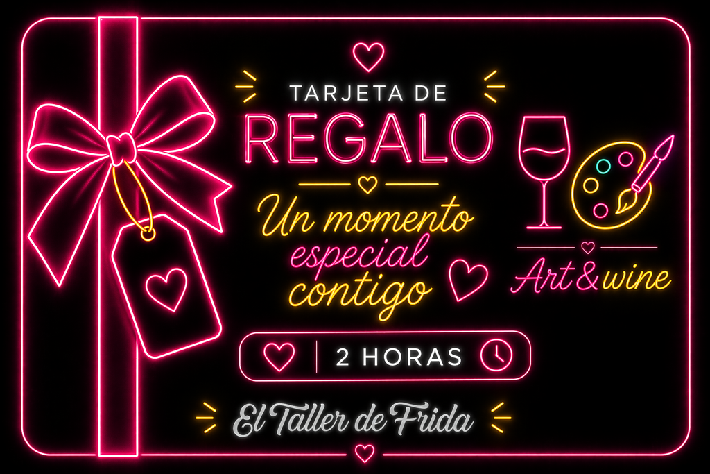 Tarjeta de regalo Neón art&wine