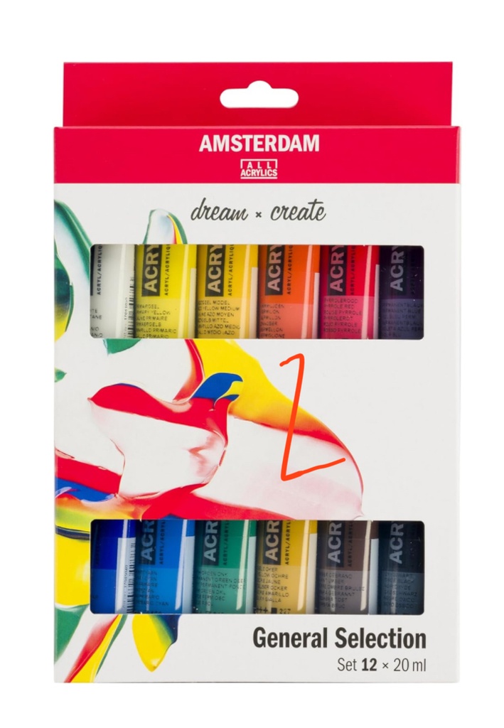 Acrílicos Amsterdam 12x 20mg (M)