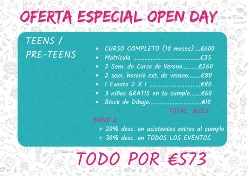 [PACKS] PINTURA / OPEN DAY TEENS / PRE-TEENS M