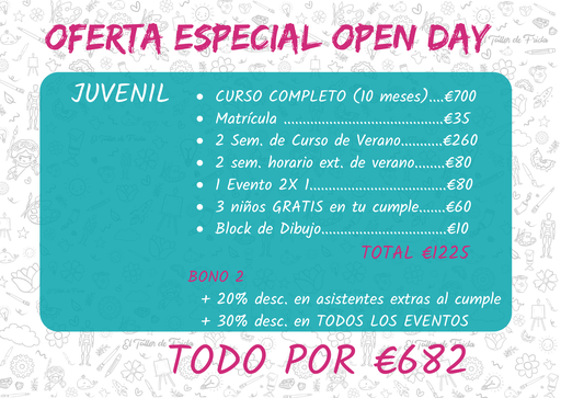 [PACKS] CERÁMICA / PINTURA OPEN DAY JUVENIL M